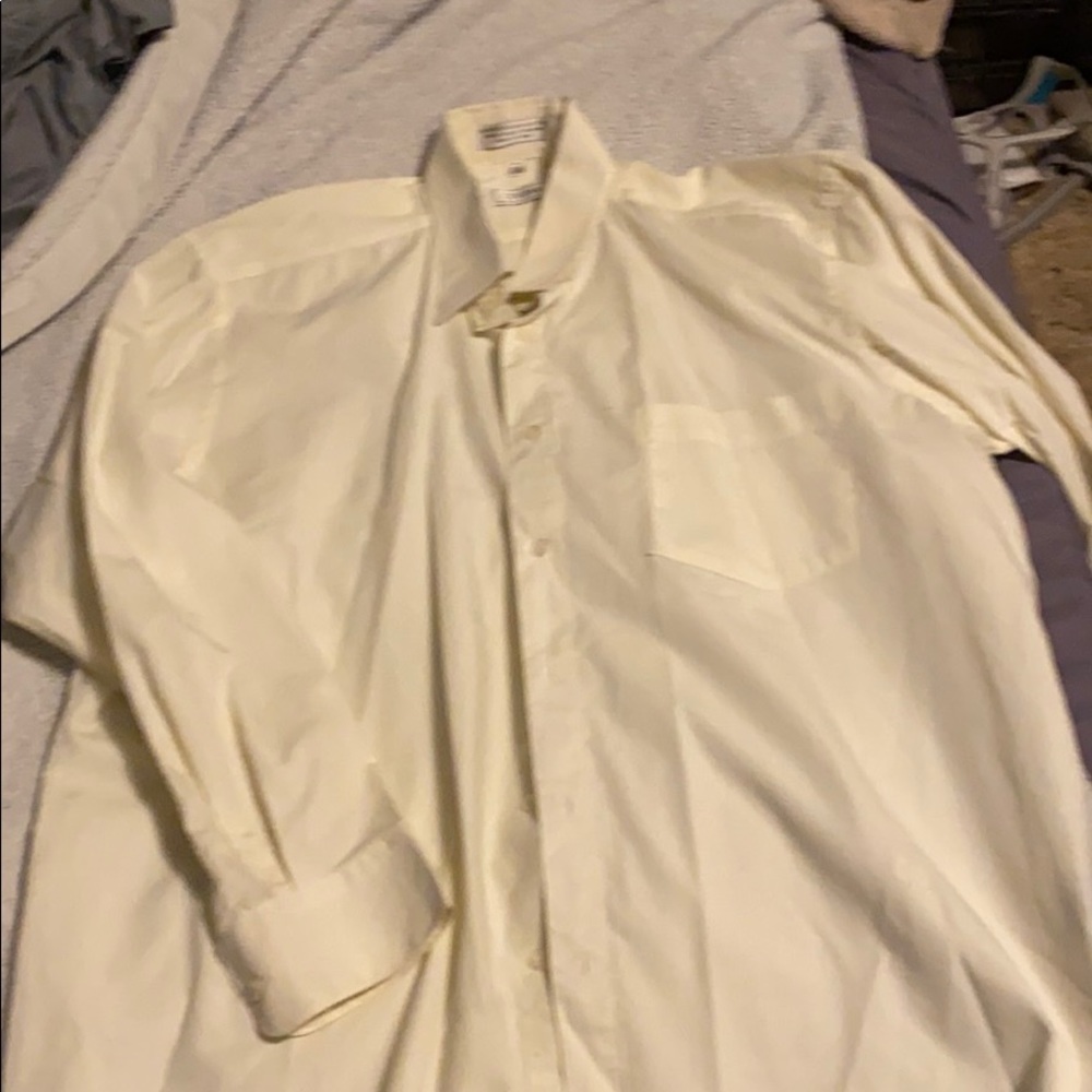 Cream button up shirt